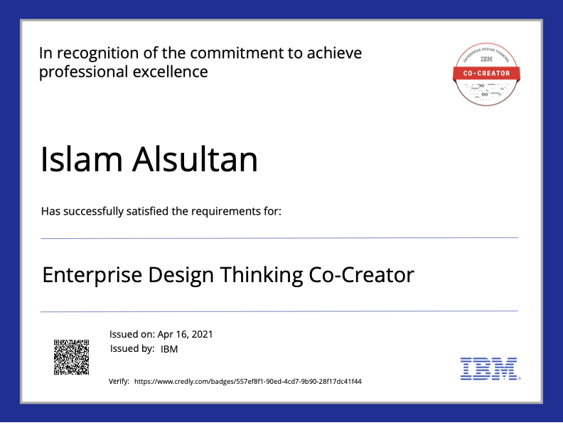 IBM Design Badge Sept 17